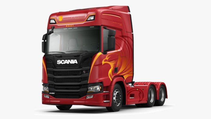 Em comemoração aos 63 anos de presença oficial no Brasil, a Scania está lançando uma edição especial de caminhões da marca.