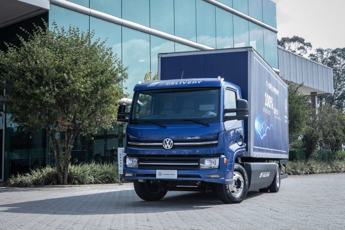 A Volkswagem Caminhões e Ônibus (VWCO) oferece consórcio e-Delivery, caminhão elétrico da montadora, para garantir facilidade aos clientes.