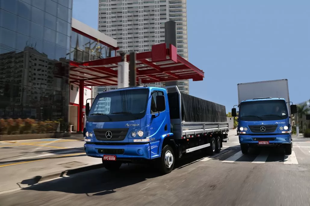 A Mercedes-Benz do Brasil registrou 77% de crescimento nas exportações de caminhões em 2021, em relação ao ano anterior.