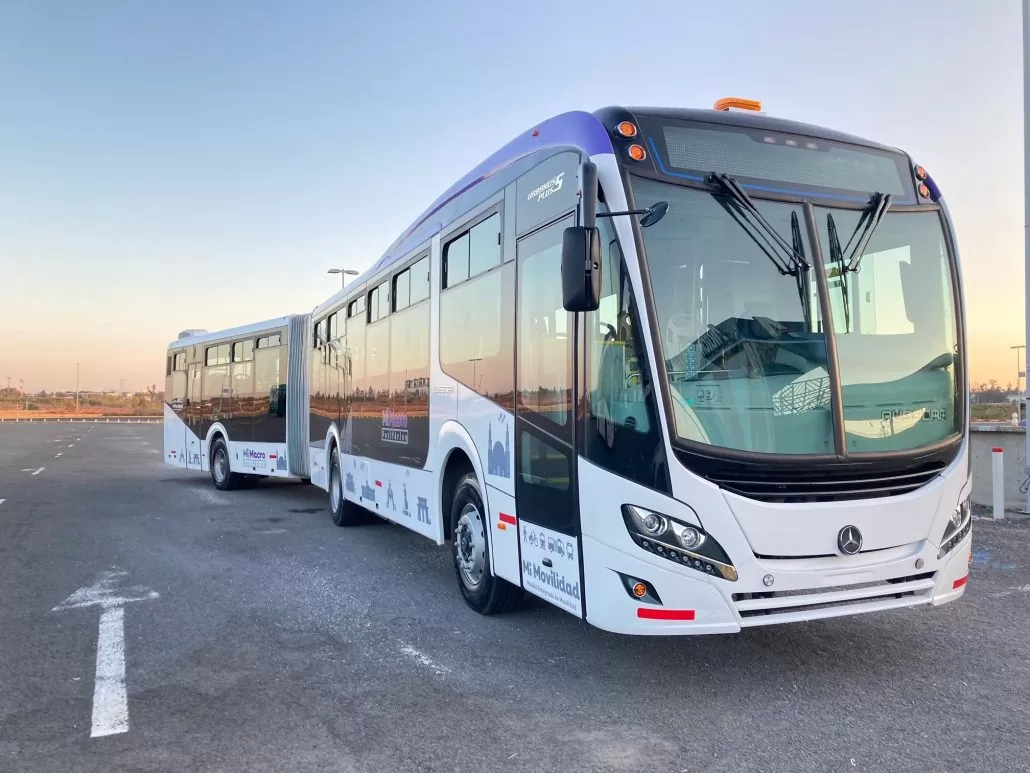 No mês de fevereiro, a Mercedes-Benz do Brasil enviou 37 novas unidades de ônibus articulados O 500 MA para o México. Os veículos,