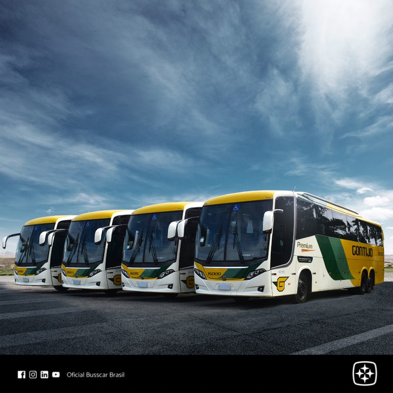 A Empresa Gontijo de Transportes, de Belo Horizonte, Minas Gerais, recebeu 17 novas unidades do ônibus rodoviário Vissta