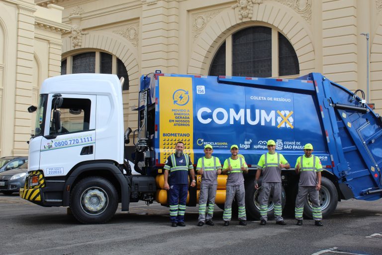 Loga apresenta caminhão movido a biometano para São Paulo