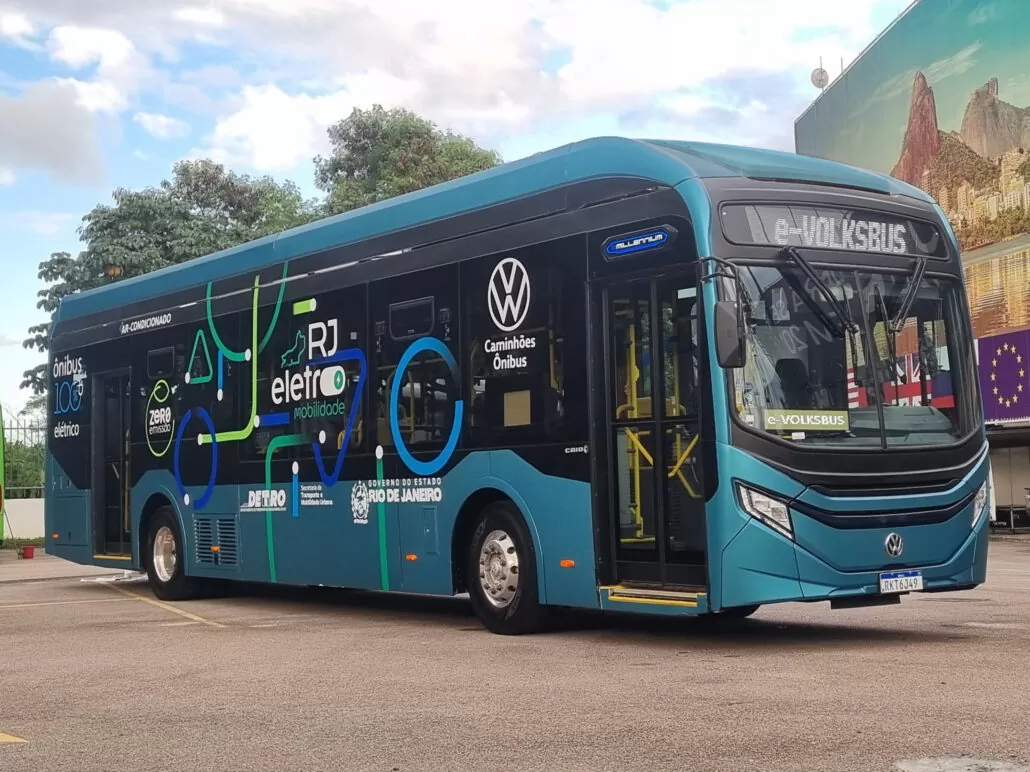 e-Volksbus em exposição na RJ Eletromobilidade