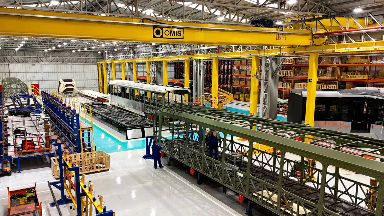 Fábrica da Marcopolo Rail em Caxias do Sul