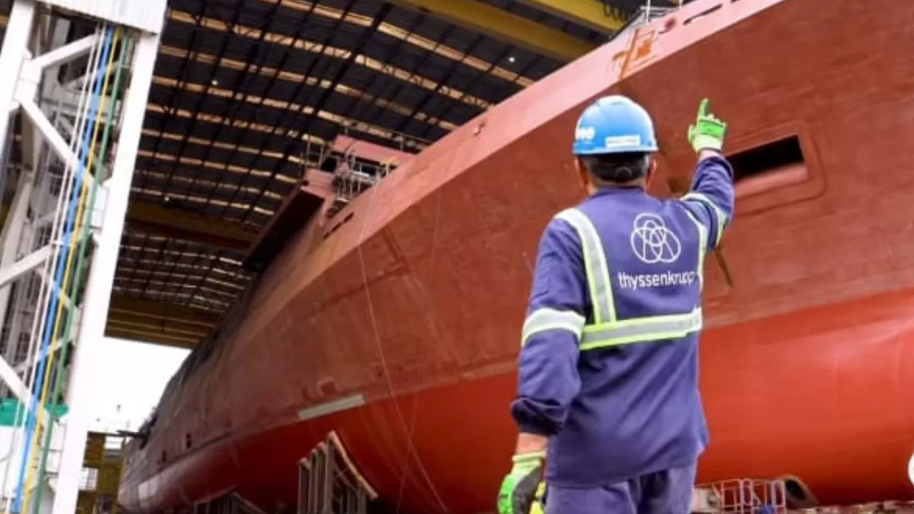 Embarcação F-201 do Programa Fragatas Classe Tamandaré | Crédito: vídeo da Marinha