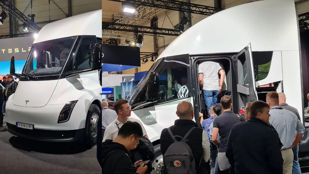 Estande da Tesla| Foto: Frota&Cia