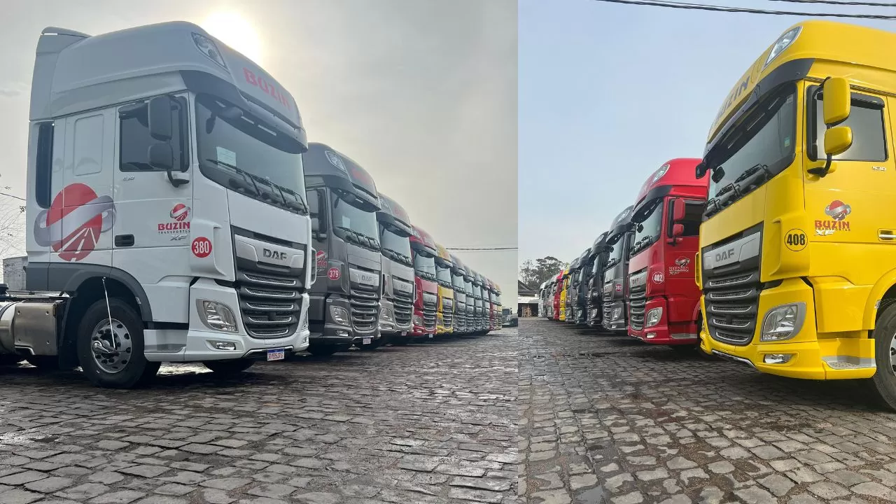 Frota DAF da Buzin Transportes