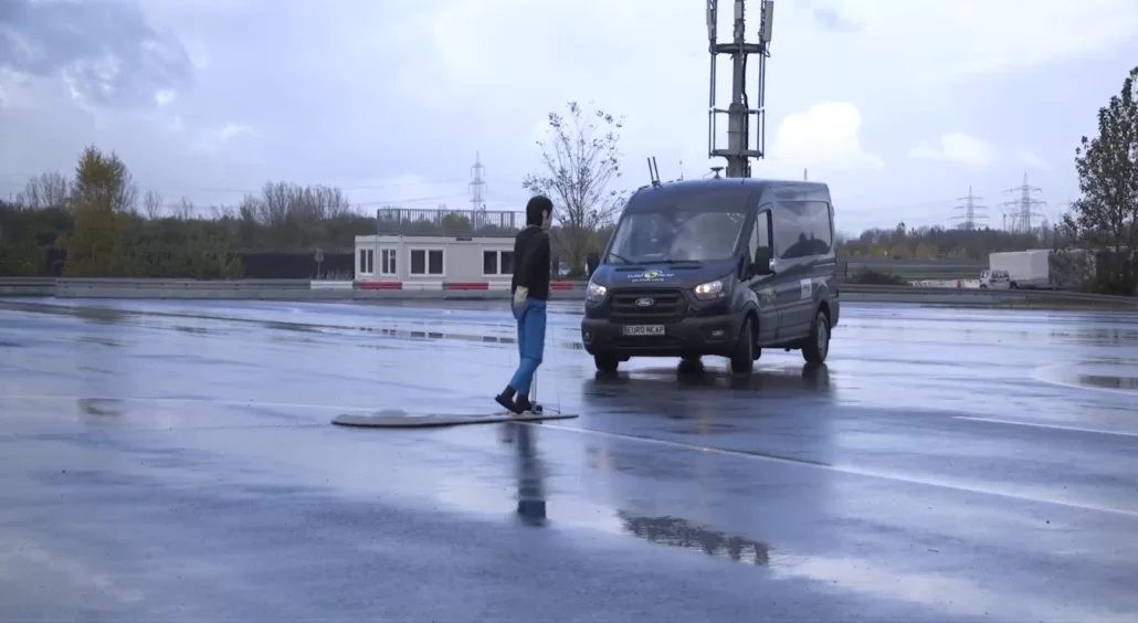 Ford Transit durante os testes da Euro NCAP 2024
