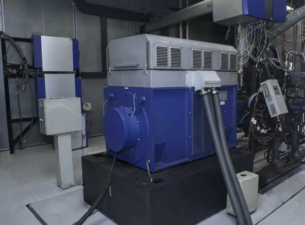 Sala de teste MAHLE para desenvolvimento e medição de emissões