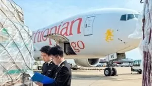 Carga que será embarcado em avião da Ethiopian Cargo | Foto: Divulgação