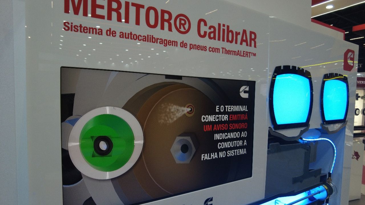 Demonstração do Meritor CalibrAR na Automec 2025 | Foto: Victro Fagarassi/Frota&cia