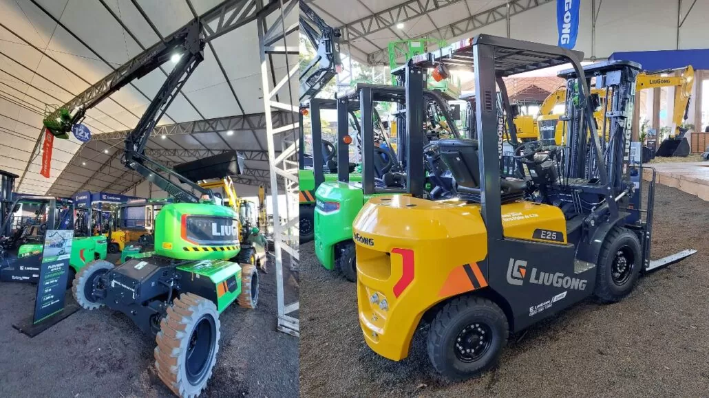 Novas plataformas elevatórias e empilhadeiras da LiuGong