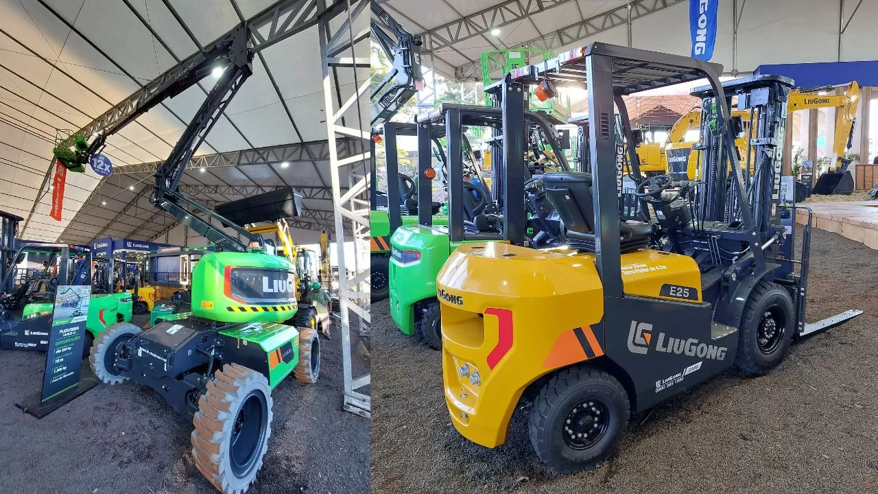 Novas plataformas elevatórias e empilhadeiras da LiuGong