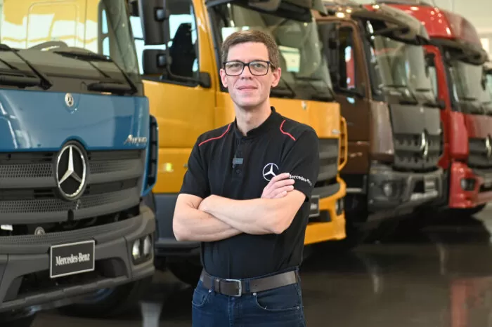 Marcos Andrade, gerente sênior de Marketing de Produto Caminhões da Mercedes Benz do Brasil Marcos Andrade, gerente sênior de Marketing de Produto Caminhões da Mercedes Benz do Brasil