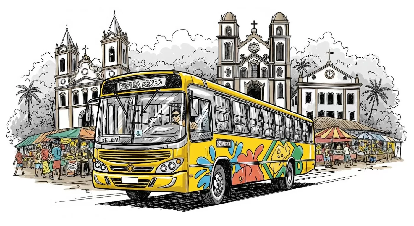 Imagem de mobilidade urbana nas capitais do Norte do Brasil meramente ilustrativa gerada por IA | Frota&Cia