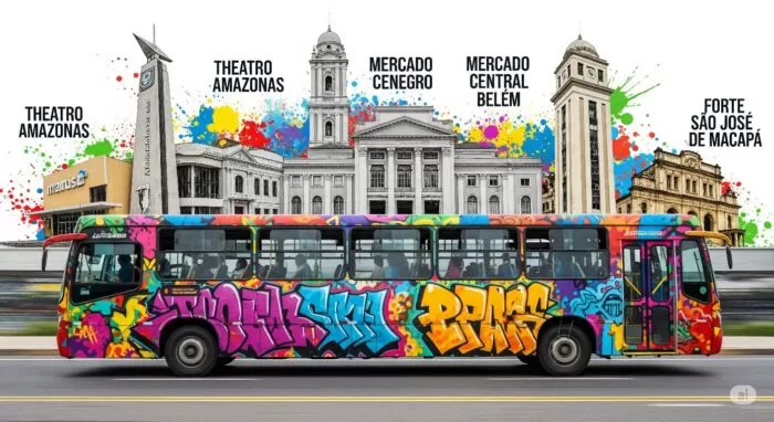 Imagem de mobilidade urbana nas capitais do Norte do Brasil meramente ilustrativa gerada por IA | Frota&Cia