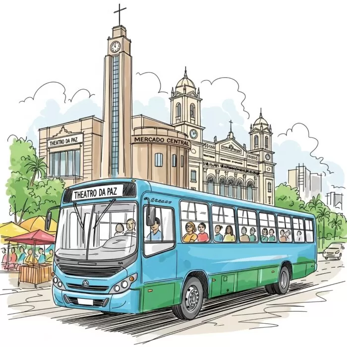 Imagem de mobilidade urbana nas capitais do Norte do Brasil meramente ilustrativa gerada por IA | Frota&Cia