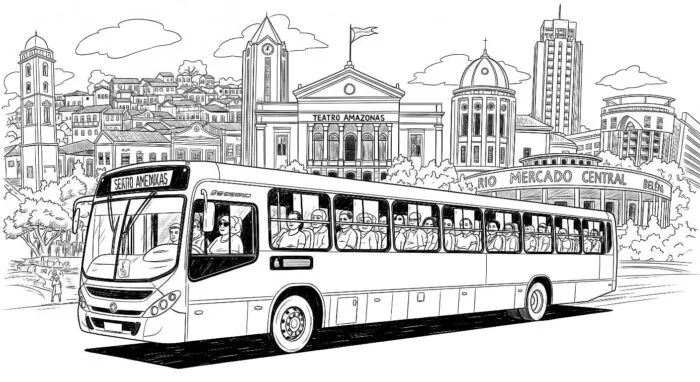 Imagem de mobilidade urbana nas capitais do Norte do Brasil meramente ilustrativa gerada por IA | Frota&Cia