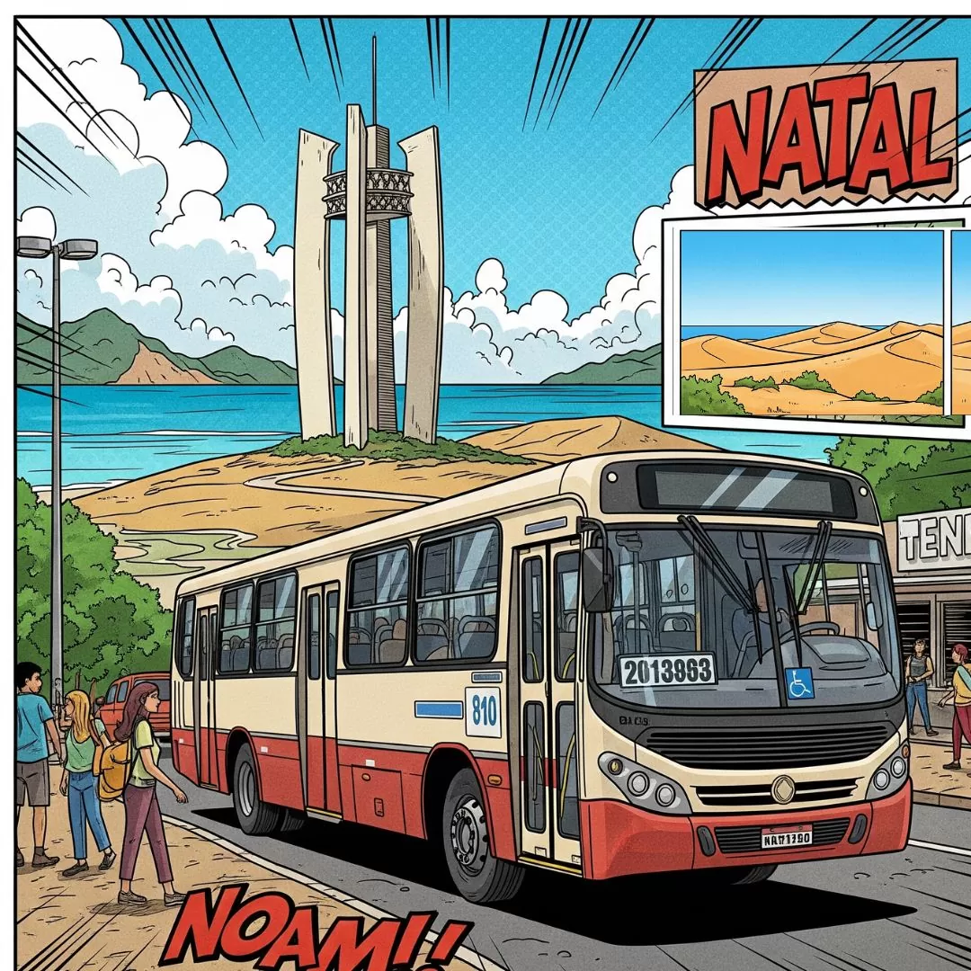 Mobilidade urbana em Natal (RN) | Imagem meramente ilustrativa gerada por IA | Frota&Cia