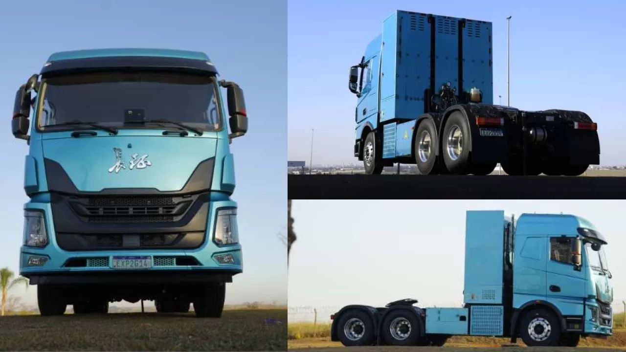 Caminhão a células de combustível a hidrogênio já está no Brasil para testes e validação do produto. Ainda não há data prevista para a comercialização do produto. Caminhão a células de combustível a hidrogênio já está no Brasil para testes e validação do produto. Ainda não há data prevista para a comercialização do produto.