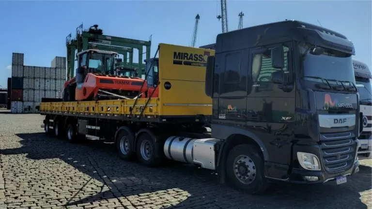Mirassol cresce no transporte de máquinas