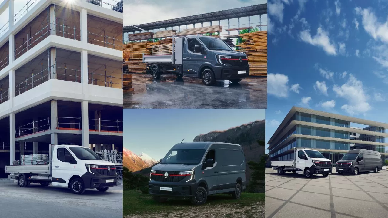 Renault Trucks Master Red Edition Propulsion e a Renault Trucks Master Red Edition Offroad em configurações de uso misto