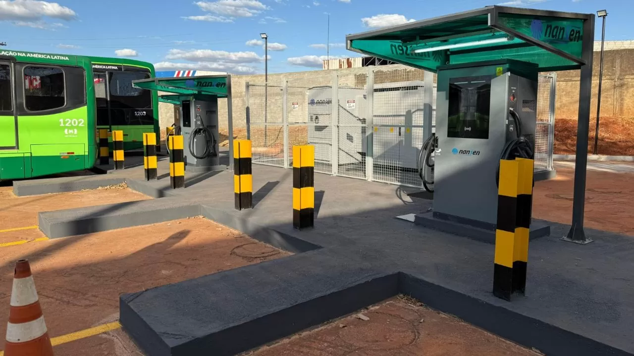 Estações de recarga Nansen para o BRT de Goiânia | Foto: Divulgação Estações de recarga Nansen para o BRT de Goiânia | Foto: Divulgação