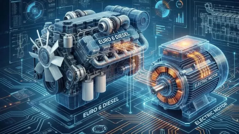 Motores a diesel e elétricos
