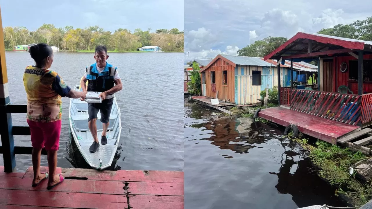 Amazon Logistics leva entregas às comunidades ribeirinhas no Amazonas Amazon Logistics leva entregas às comunidades ribeirinhas no Amazonas