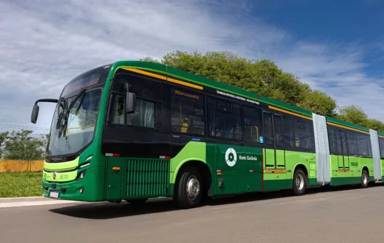 BRT de Goiânia se torna referência em mobilidade sustentável com adoção de ônibus biarticulado elétrico pela primeira vez