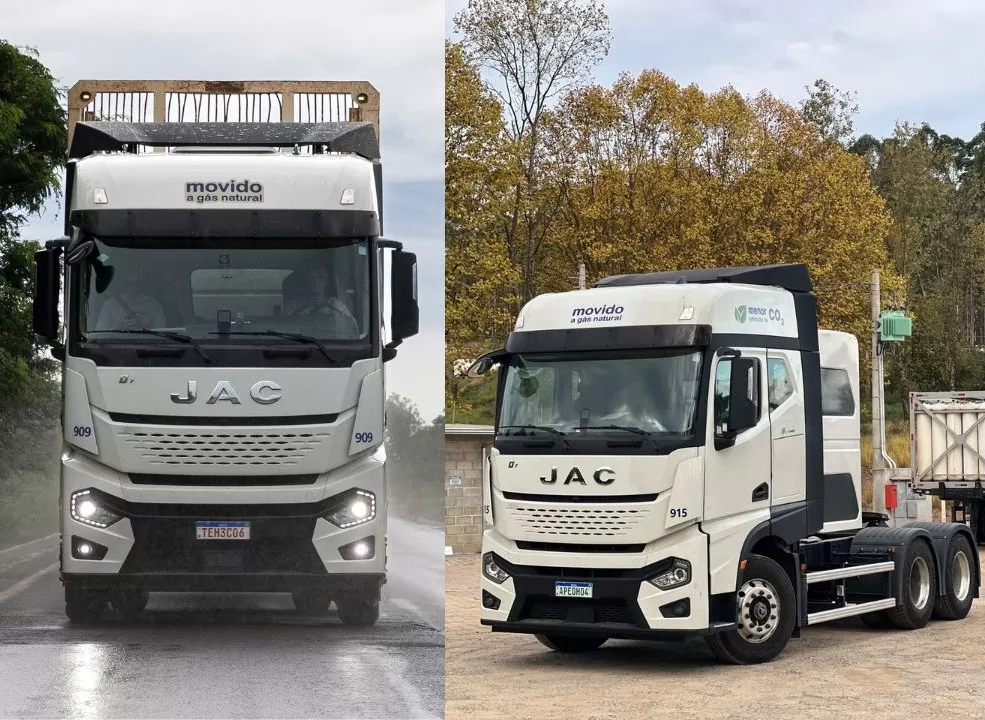 Os caminhões a gás da JAC possuem exclusividade com a Green Cargo Os caminhões a gás da JAC possuem exclusividade com a Green Cargo