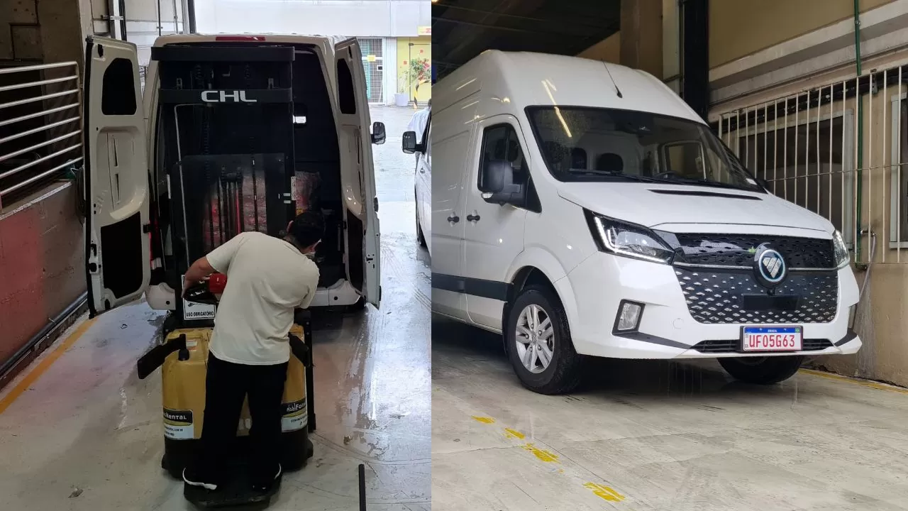 O Foton eToano Pro foi carregado com donativos para distribuição em entidades cadastradas no Sesc Mesa Brasil O Foton eToano Pro foi carregado com donativos para distribuição em entidades cadastradas no Sesc Mesa Brasil