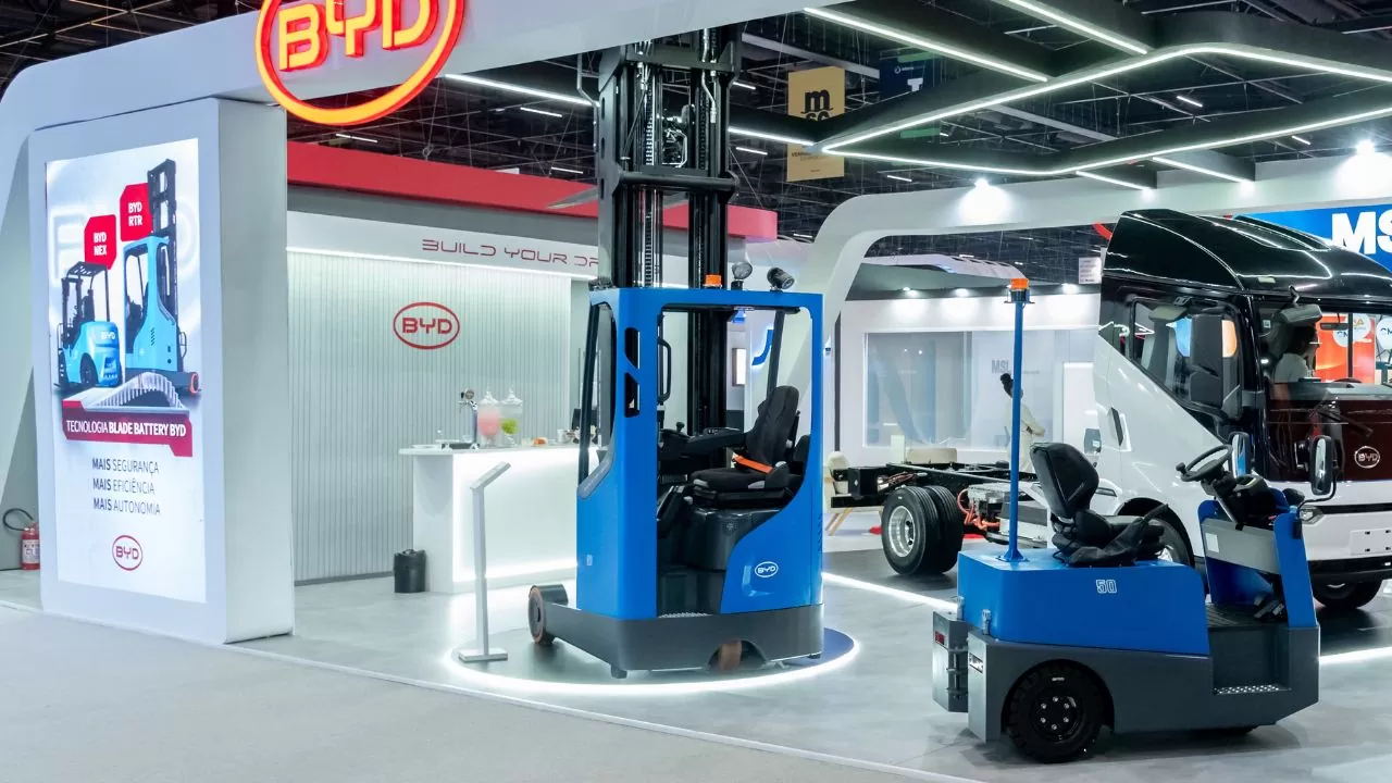 Empilhadeiras BYD Série RTR na Intermodal 2026