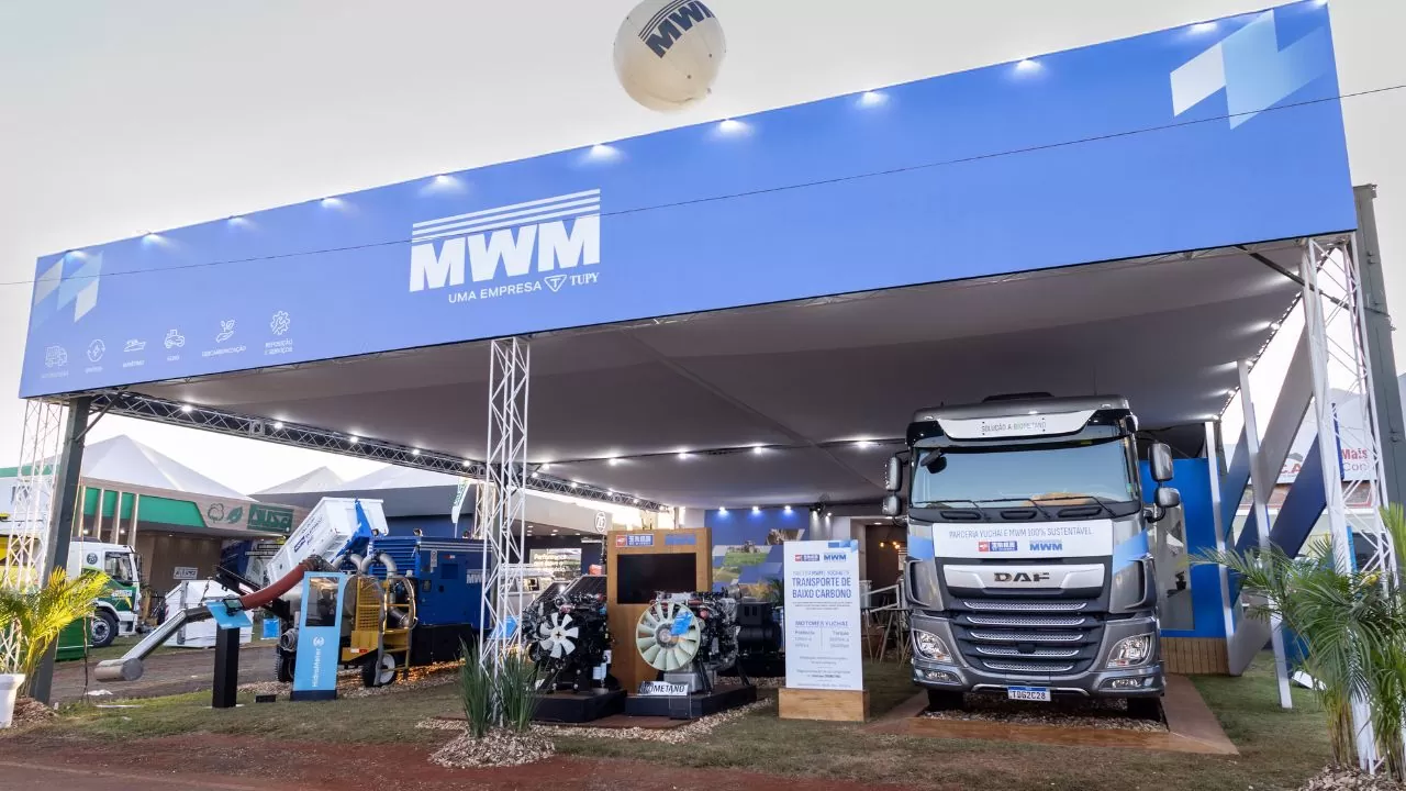 Estande da MWM na Agrishow 2026