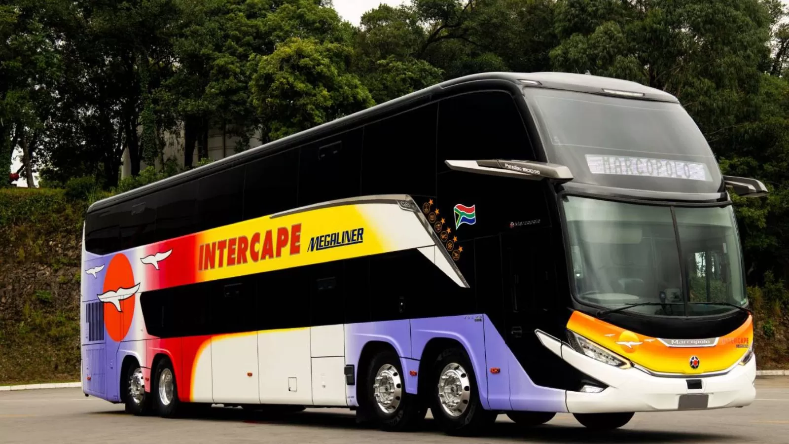 Novo ônibus da Marcopolo leva 80 passageiros e estreia na África do Sul