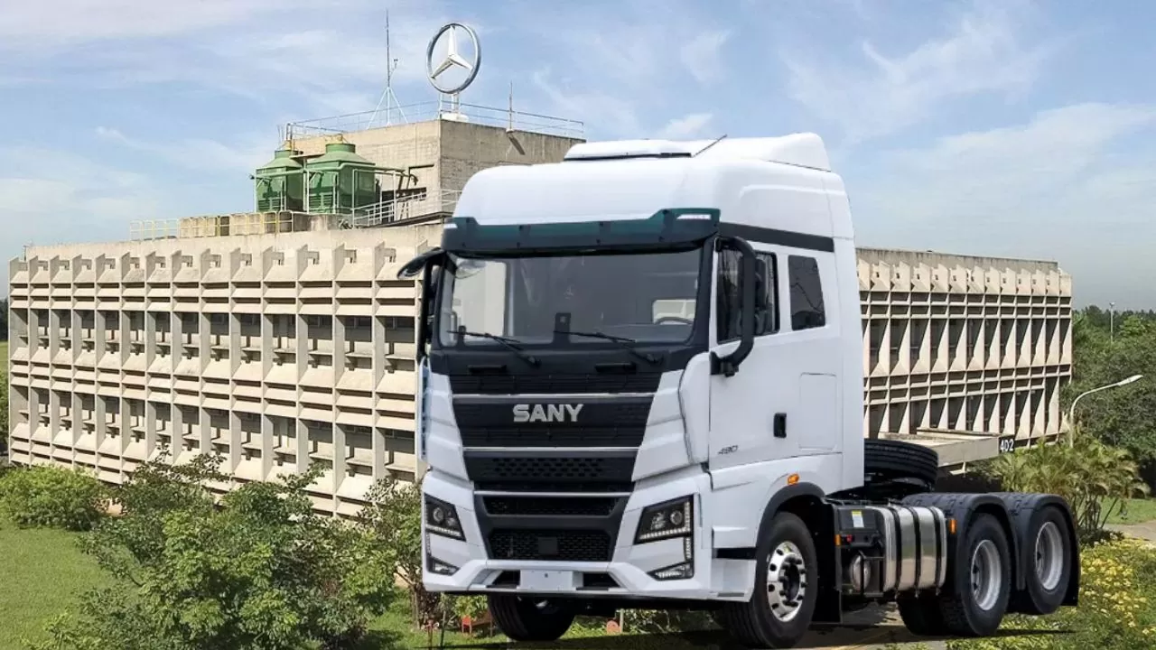 Sany na antiga fábrica da Mercedes Benz em Campinas
