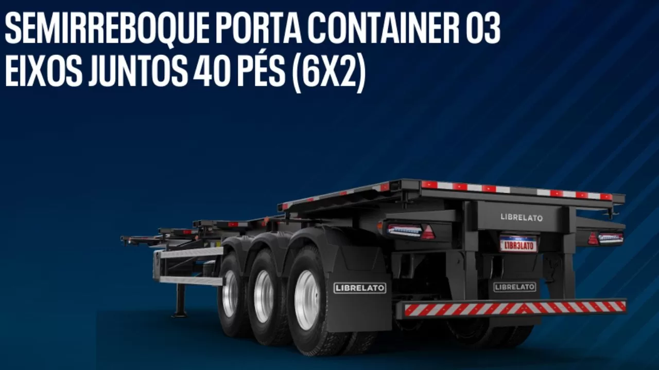 SEMIRREBOQUE PORTA CONTAINER 03 EIXOS JUNTOS 20 PÉS (4X2) SEMIRREBOQUE PORTA CONTAINER 03 EIXOS JUNTOS 20 PÉS (4X2)