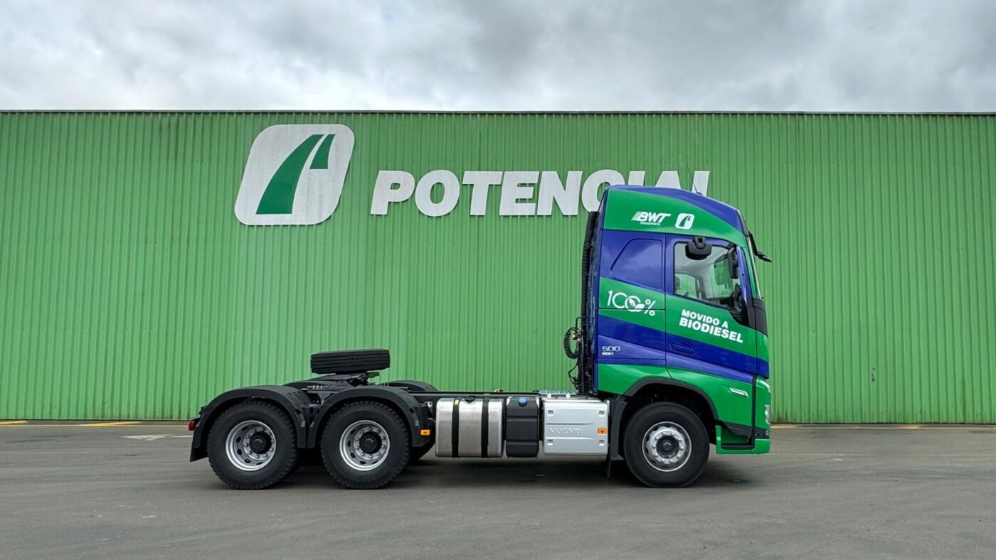 Grupo Potencial amplia frota com caminhões Volvo FH B100 Flex para operações com biodiesel