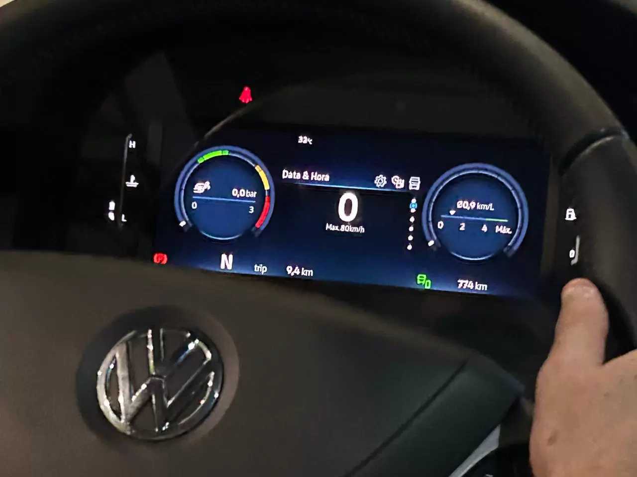 Novo painel digital para a linha Volksbus