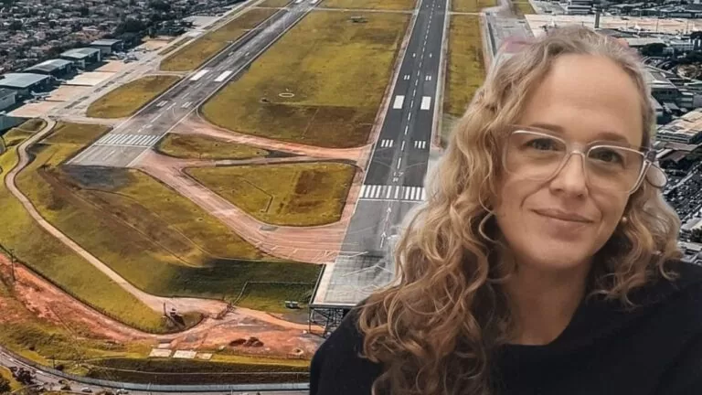 Renata Cavion, coordenadora do Curso de Engenharia de Transportes e Logística da UFSC (Gestão 2025 2027) e vice presidente da Sociedade Brasileira de Pesquisa em Transporte Aéreo (SBTA) (Gestão 2026 2027)