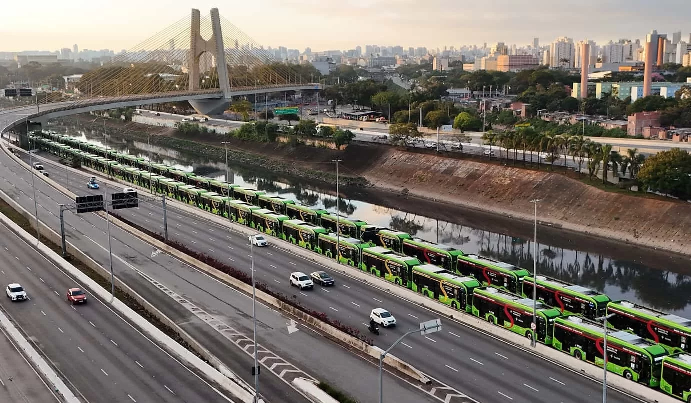 São Paulo coloca mais 500 ônibus elétricos em circulação