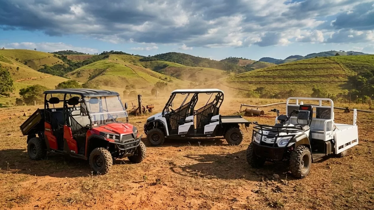 Ventura LH 800 Gasolina, LH 1100 Diesel e Cargo 350, respectivamente