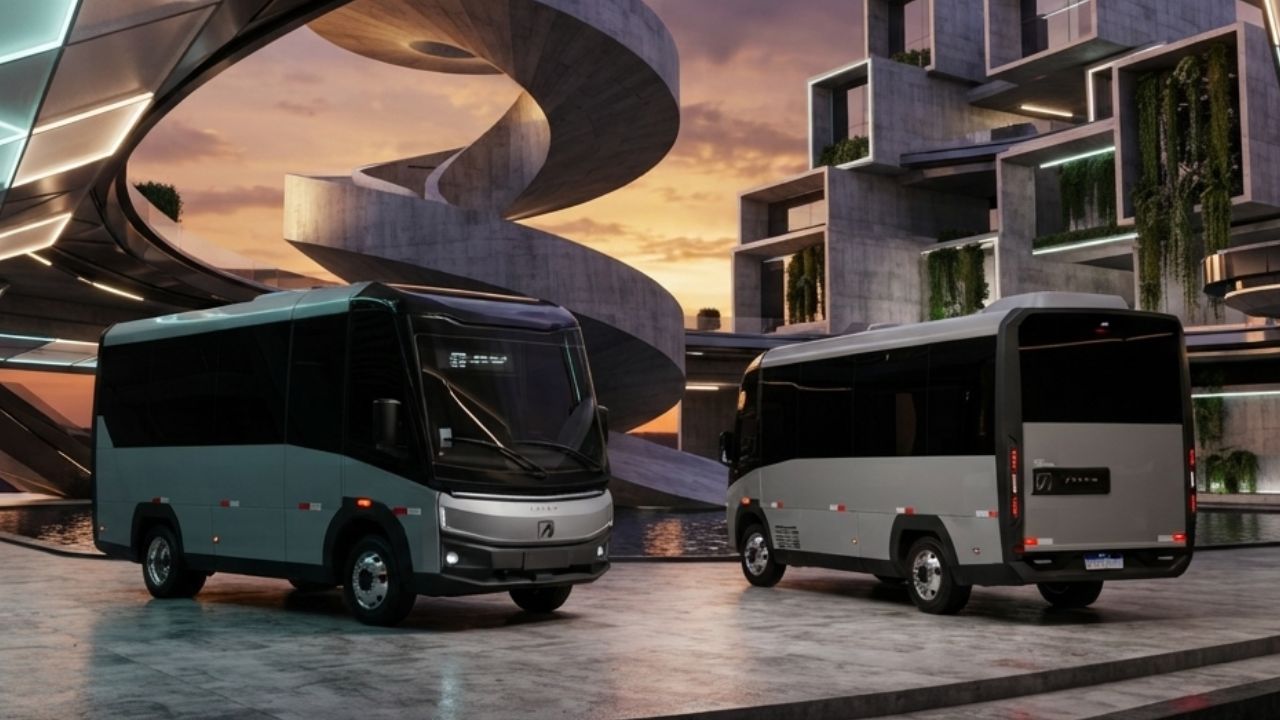 Fretamento, turismo e escola ganham micro-ônibus elétrico brasileiro