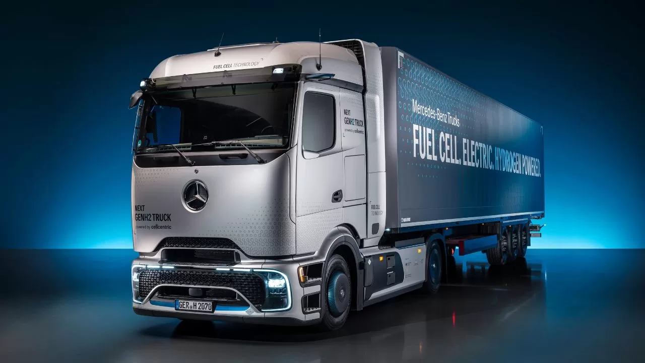 O Mercedes Benz NextGenH2 Truck será um dos principais destaques do IAA Transportation 2026 O Mercedes Benz NextGenH2 Truck será um dos principais destaques do IAA Transportation 2026