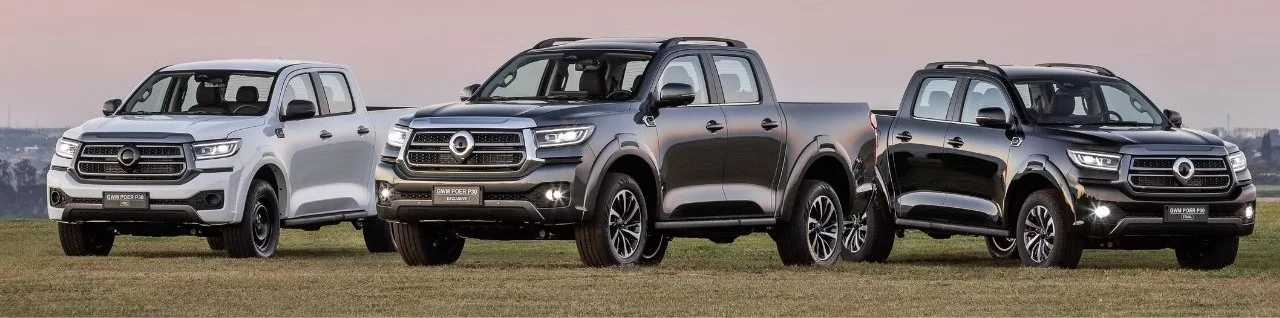 A Linha 2027 GWM Poer P30 conta com as conhecidas versões Trail e Exclusive, além da nova Pro