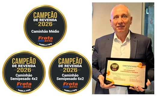 Volkswagen arrebata três certificações de Campeão de Revenda