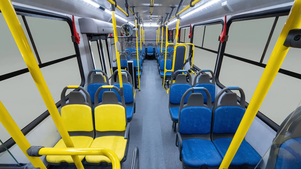 Salão de passageiros do Marcopolo Torino 2027 Salão de passageiros do Marcopolo Torino 2027