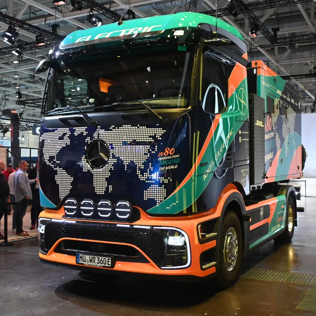 Este é o Mercedes-Benz eActros 600 que será utilizado por Elektrotrucker em sua aventura global Este é o Mercedes-Benz eActros 600 que será utilizado por Elektrotrucker em sua aventura global