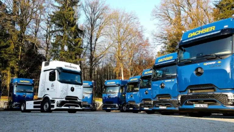 Frota do eActros 600 na Dascher